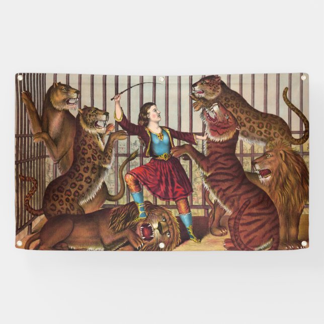 GIRL POWER LION TAMER Banner (Horizontal)