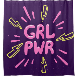 Girl power movement slogan seamless pattern