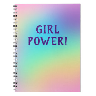 Girl Power! Pastel Rainbow Notebook
