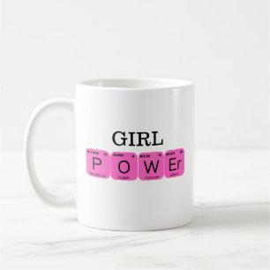Girl Power Periodic Tablo Elements Coffee Mug