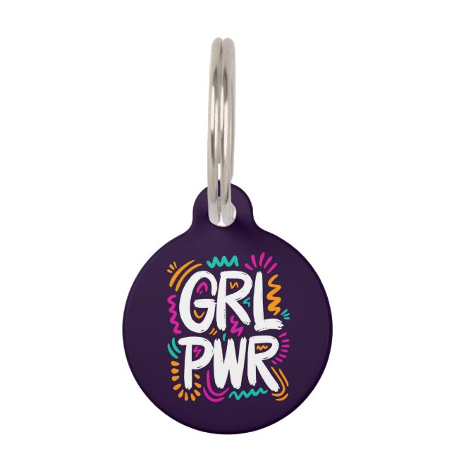 Girl Power Pet Tag (Front)