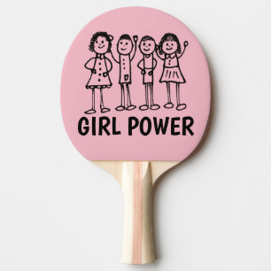 GIRL POWER Ping Pong Paddles