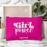 Girl Power Pink Accessory Pouch<br><div class="desc">Carry confidence wherever you go with this personalized Girl Power makeup bag featuring a bold pink background and playful white lettering. Customized with a name, this cute and empowering accessory makes a stylish statement while keeping essentials organized. Perfect for makeup, toiletries, school supplies, or everyday must-haves, it’s ideal for girls,...</div>