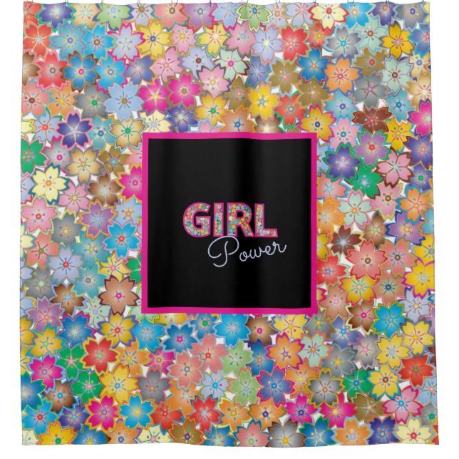 Girl Power | Pink Girly Beautiful Wildflower Women (Front)