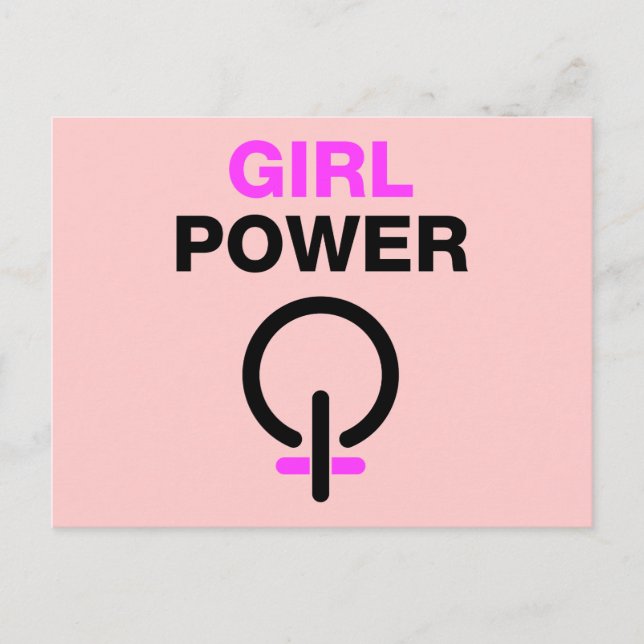 Girl Power Postcard (Front)