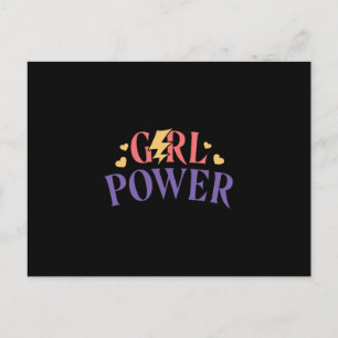 Girl power postcard