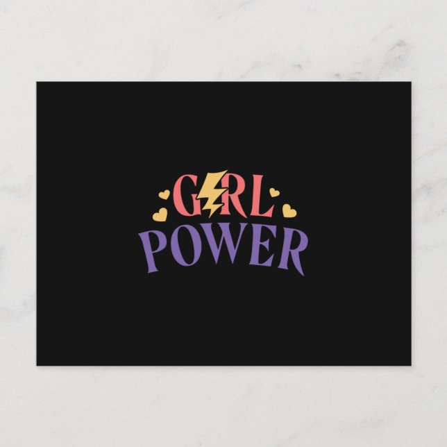 Girl power postcard (Front)