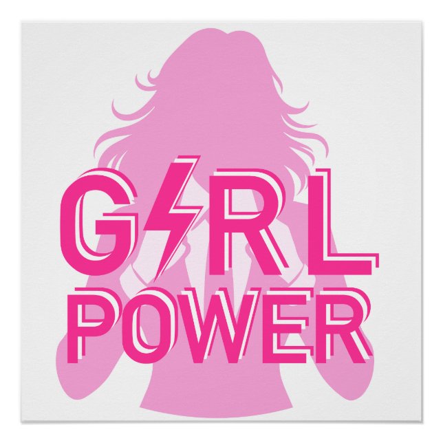 Girl Power" Poster féministe (Devant)