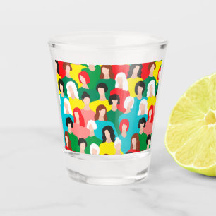 Girl power shot glass