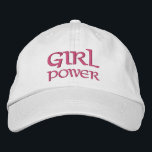 Girl Power Simple Modern Typography Custom Embroidered Hat<br><div class="desc">Girl Power Simple Modern Typography Custom Embroidered Baseball Cap features the simple modern embroidered text "Girl Power". Perfect as a gift for your best friend,  cousin,  sister,  mom and more. Created by Evco Studio www.zazzle.com/store/evcostudio</div>