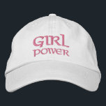 Girl Power Simple Modern Typography Custom Embroidered Hat<br><div class="desc">Girl Power Simple Modern Typography Custom Embroidered Baseball Cap features the simple modern embroidered text "Girl Power". Perfect as a gift for your best friend,  cousin,  sister,  mom and more. Created by Evco Studio www.zazzle.com/store/evcostudio</div>