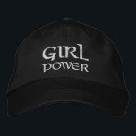 Girl Power Simple Modern Typography Custom Embroidered Hat<br><div class="desc">Girl Power Simple Modern Typography Custom Embroidered Baseball Cap features the simple modern embroidered text "Girl Power". Perfect as a gift for your best friend,  cousin,  sister,  mom and more. Created by Evco Studio www.zazzle.com/store/evcostudio</div>
