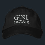 Girl Power Simple Modern Typography Custom Embroidered Hat<br><div class="desc">Girl Power Simple Modern Typography Custom Embroidered Baseball Cap features the simple modern embroidered text "Girl Power". Perfect as a gift for your best friend,  cousin,  sister,  mom and more. Created by Evco Studio www.zazzle.com/store/evcostudio</div>