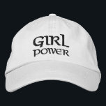 Girl Power Simple Modern Typography Custom Embroidered Hat<br><div class="desc">Girl Power Simple Modern Typography Custom Embroidered Baseball Cap features the simple modern embroidered text "Girl Power". Perfect as a gift for your best friend,  cousin,  sister,  mom and more. Created by Evco Studio www.zazzle.com/store/evcostudio</div>