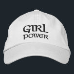 Girl Power Simple Modern Typography Custom Embroidered Hat<br><div class="desc">Girl Power Simple Modern Typography Custom Embroidered Baseball Cap features the simple modern embroidered text "Girl Power". Perfect as a gift for your best friend,  cousin,  sister,  mom and more. Created by Evco Studio www.zazzle.com/store/evcostudio</div>