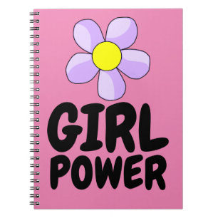 GIRL POWER SPIRAL NOTEBOOK JOURNAL
