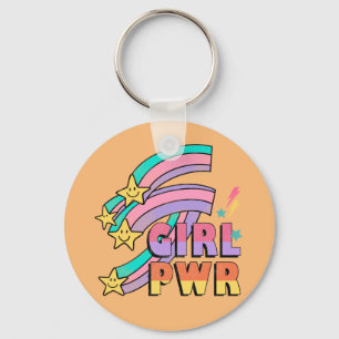 Girl Power Stay Weird 90's Style Keychain