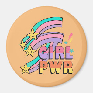 Girl Power Stay Weird 90's Style Magnet