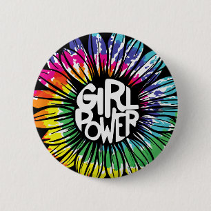 Girl power T-Shirt 2 Inch Round Button