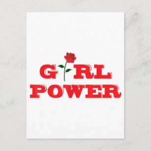 Girl Power T-Shirt - Awesome Women Female Feminist Enclosure Card
