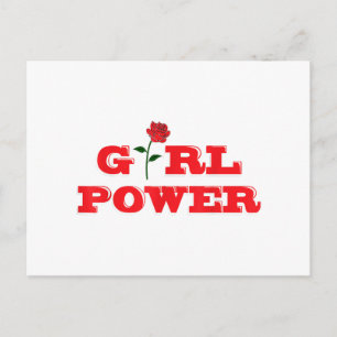 Girl Power T-Shirt - Awesome Women Female Feminist Holiday Postcard