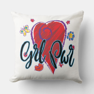 Girl Power Throw Pillow