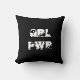 Girl power - throw pillow