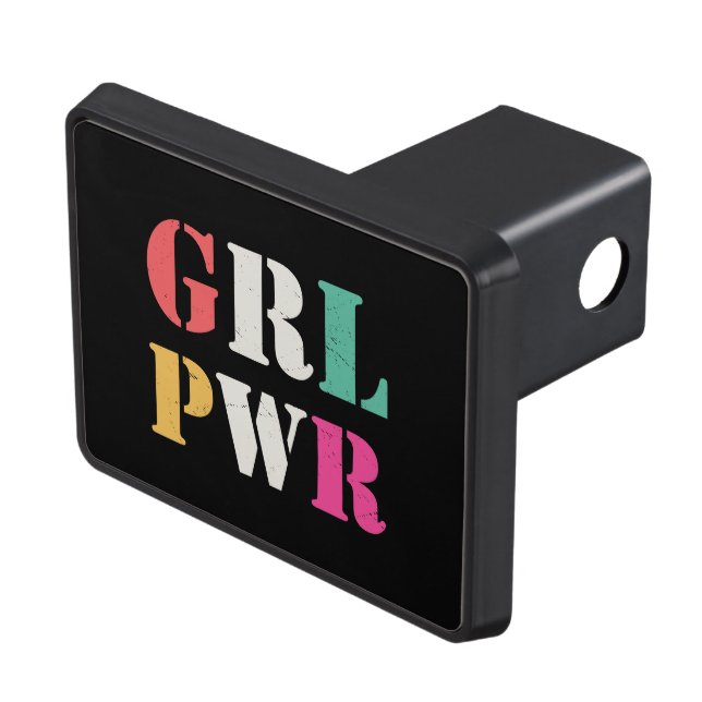 Girl Power Trailer Hitch Cover (Top Right)