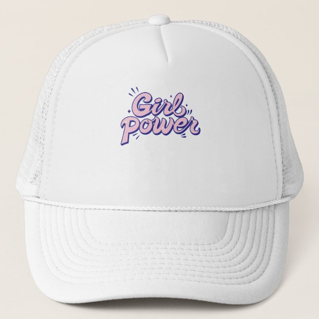 Girl Power Trucker Hat (Front)