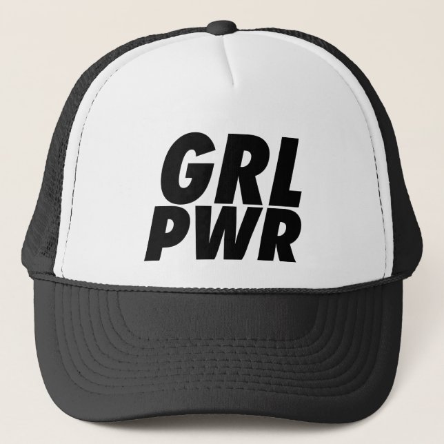 Girl power trucker hat (Front)