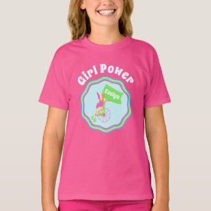 Girl Power Wheelchair Personalized T-Shirt