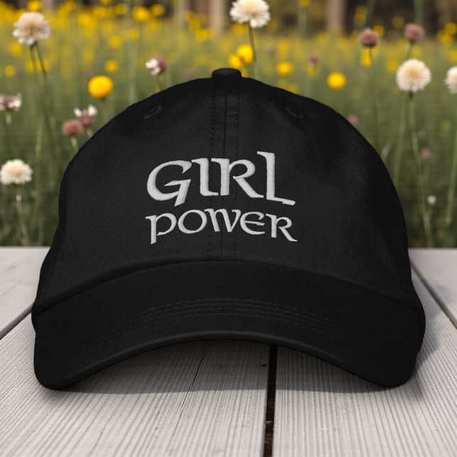 Girl Power Women Empowerment Inspirational Gift Embroidered Hat (Creator Uploaded)