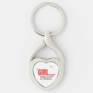 Girl Pray T-Shirt Faith Based Christian Shirt Keychain