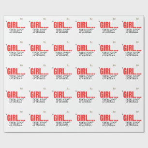 Girl Pray T-Shirt Faith Based Christian Shirt Wrapping Paper