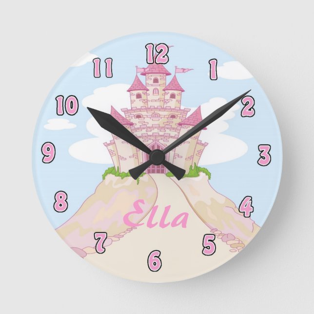 Girl Princess Castle Clock (Front)