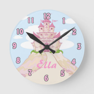 Girl Princess Castle Clock