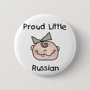 Girl Proud Little Russian 2 Inch Round Button