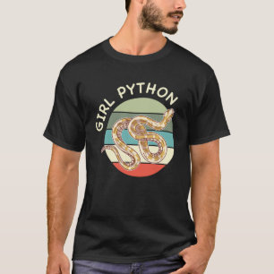 Girl Python Vintage Ball Python Pet Snake Animal T-Shirt