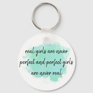 girl quote keychain