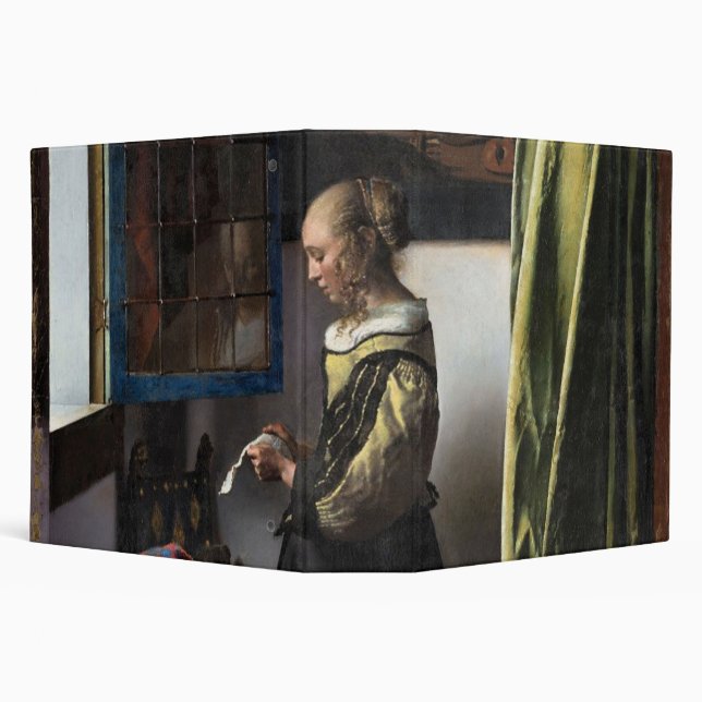 Girl Reading a Letter at an Open Window, Vermeer Binder (Background)