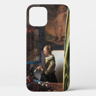 Girl Reading a Letter at an Open Window, Vermeer iPhone 12 Case