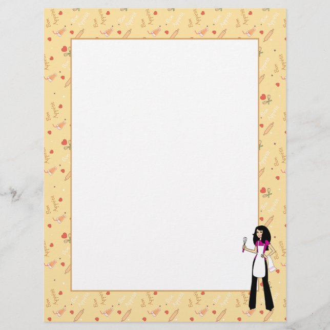 Girl Recipe Pages Illustrated (Front)