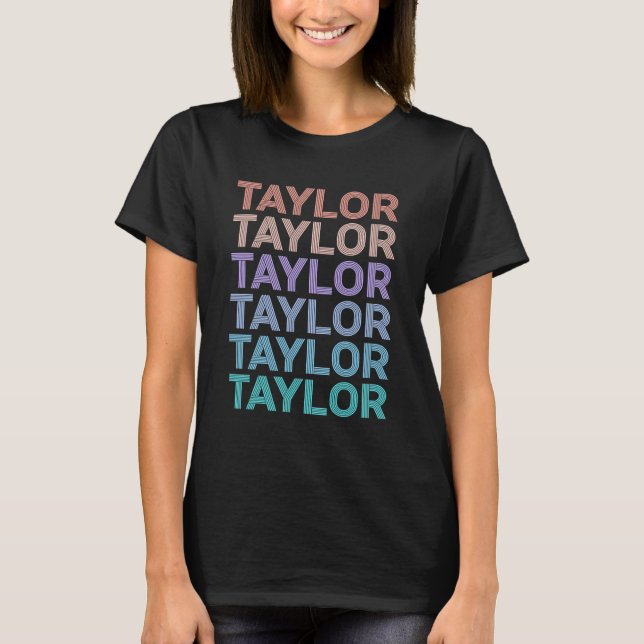 Girl Retro TAYLOR First Name Swift T-Shirt (Front)