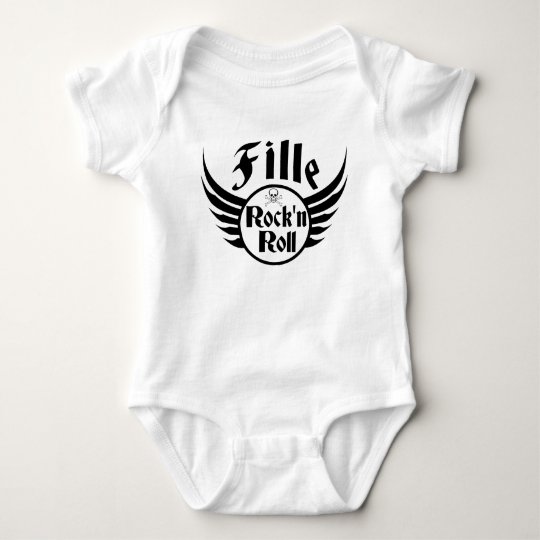 Girl Rock'n'roll Baby Bodysuit
