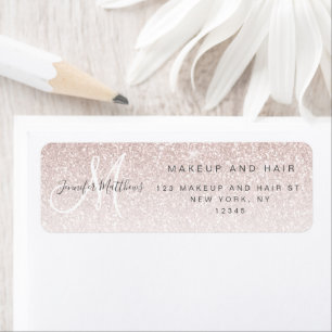 Girl Rose Gold Parties scintillant maquillage Hair