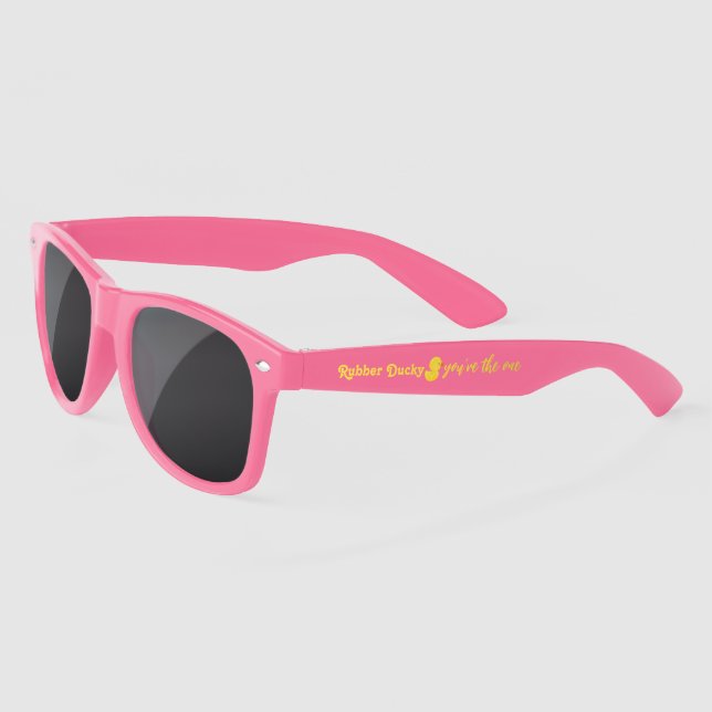 Girl Rubber Ducky You're the One Personalized  Sunglasses (Left)