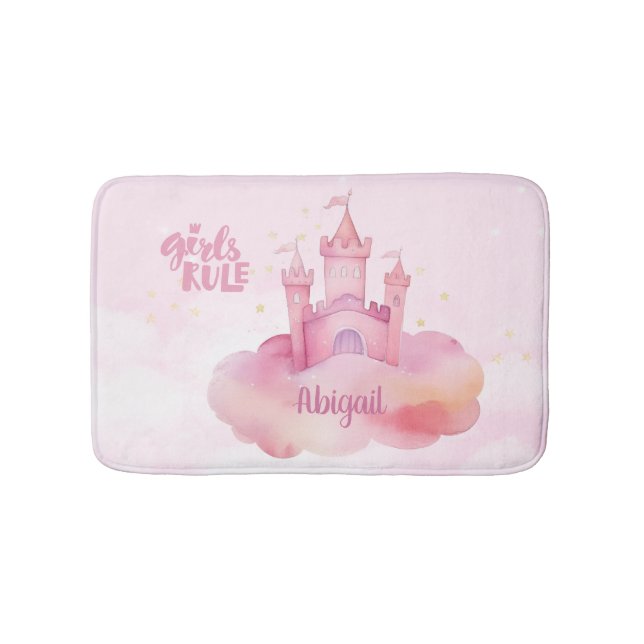 Girl Rule Palace on the Pink Cloud  Bath Mat (Front)