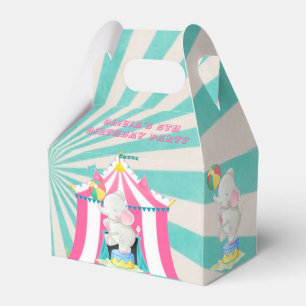 Girl’s Circus Theme Birthday Party Custom Favor Box