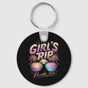 Girl’s Trip Florida 2024 Summer Beach Weekend  Keychain