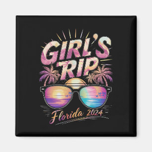 Girl’s Trip Florida 2024 Summer Beach Weekend  Magnet